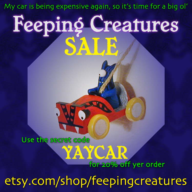 Feeping Creatures monsters for every occasion Etsy sale